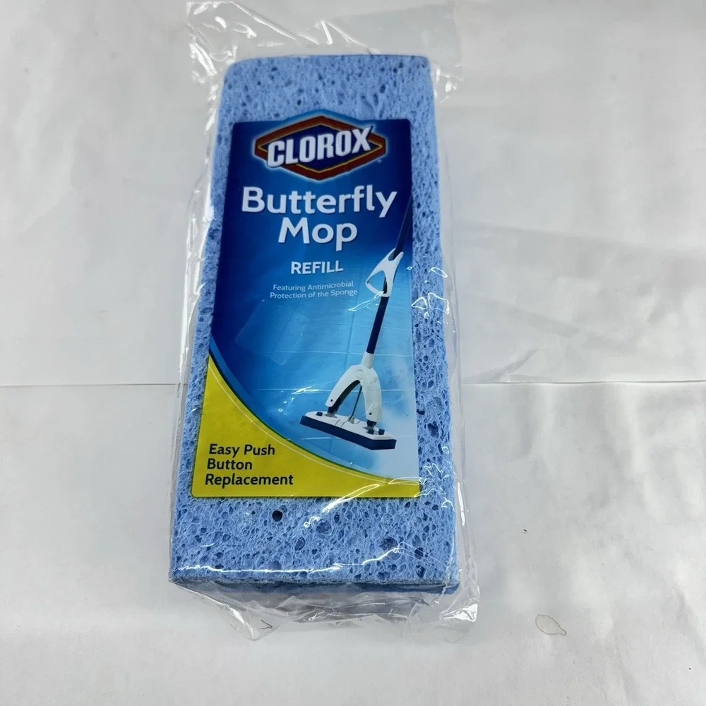 Clorox Butterfly Mop Refill Easy Push Button Replacement DISCONTINUED NOS